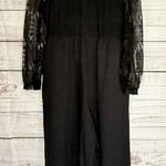 Bloomchic  Black Jumpsuit with Lace Sleeves Photo 0