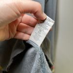 Free People We The Free Gray rainbow trim Henley women's small thermal embroidered boho‎ Photo 7