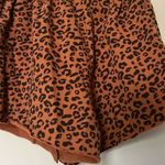 BLANK NYC Leopard Print Drawstring Lounge Shorts Womens XS Brown Tan Cotton Blend Photo 10