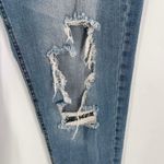 Wild Fable  Distressed Hi Rise Mom Jeans Blue Denim Medium Wash Size 12 destroyed Photo 5