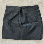 Black Faux Leather Mini Skirt Size 4 Photo 1