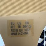 Stuart Weitzman  Twistie Flat Sandals Open Toe Wedge Heels Women's 7 Navy NWOB Photo 8