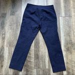Diane Von Furstenberg  Blue Gennifer Two Stretch Cotton Cropped Trouser Size 6 Photo 10