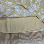 Abercrombie & Fitch Babydoll Dress Smocked Yellow Floral Size M Y2K Cottagecore Photo 7