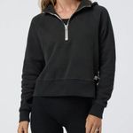 Vuori NWOT Restore Half Zip Hoodie in Washed Black Photo 0