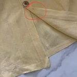 Blue Fish Vintage Linen Button Up Tunic 1999 Shirt Lagenlook Butter Yellow XXL Size 2X Photo 11