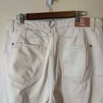 We The Free  Good Luck Barrel Jeans 32 Cream Mid Rise Button Fly Free People Photo 7