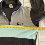 PINK - Victoria's Secret Victoria’s Secret Pink Sweater Size S Quarter Zip Colorblock Pullover Logo Photo 5