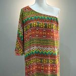 Anthropologie Brown Judith March One-Sleeve Mini Dress Size L EUC Photo 0