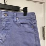 J.Crew  Size 2 Lavender Cotton Stretch Denim Mini Skirt Raw Hem A Line Photo 2