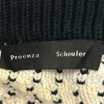 Proenza Schouler Women's Black White Striped Long Sleeve Pullover Sweater Top M Photo 3