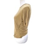 ZARA Special-T Side Up Fold Tshirt Desert Sand Tan Size Small Photo 2