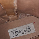 Rouge Helium  Tan Heeled Boots With Faux Fur‎ Accent Size 8.5 Photo 5