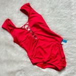 Bleu Rod Beattie BLEU BY ROD BEATTIE Hole In One Lattice Cap Sleeve One Piece Size 8 Photo 0