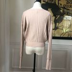 Lavender Sketch Cropped Wide Rib Cardigan M Tan Size M Photo 5