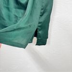 Showpo Forest Green Slip Mini Dress Womens 4 Satin Bridesmaid Faux Wrap Strappy Photo 1