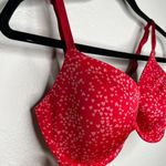 Victoria's Secret 32DDD Red & Pink Hearts Underwire Lined Demi Bra Photo 6