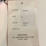 She’s Cool Size Small Boho Paisley With Fringe Bottom Short Cover Up Top. New Red Photo 5