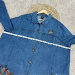 North Crest  Vintage Denim Button Down Shirt Embroidered Bird Size 3X Photo 11