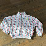 Aviator Nation BOLT EMBROIDERY FLEECE HALF ZIP SWEATSHIRT size small WHITE NWOT Photo 4