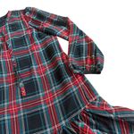 Draper James Red Green Plaid Mini Dress Fit And Flare Long Sleeve Size Large Photo 4