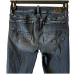 American Eagle  Jeggings Womens Size 4 Long Jeans Super Stretch Denim Distressed Photo 3