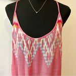 Indah Leyti High-Low Ruffle Hem Sundress Pink Endek Print Size Medium Photo 3