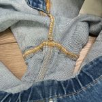 Alice + Olivia Alice + Olivia Rosemary High Rise Belted Stretch Blue Jean Shorts Size 31 Photo 14