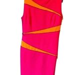 Adrienne Vittadini  HOT PINK‎ & ORANGE ZIPPER DRESS SIZE 4 Photo 0