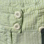 Roommates Searsucker Lime Green Cotton Pants Capri Cropped Womens Small Photo 3