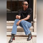 Soldout.NYC Large Just Enough Puff Short Sleeve Sweatshirt Black Fleece Crewneck Photo 9