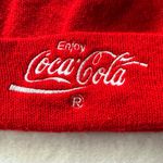  “Enjoy Coca Cola” Vintage Embroidered Pom Pom Winter Beanie Red/White Photo 12