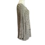 Venezia 18/20W stretchy heathered knit wide sleeved sweater wide waistband Gray Photo 2