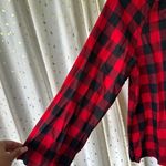 Madewell  100% Cotton Buffalo Check Checkered Gingham Tie-Neck Popover Shirt S Photo 5