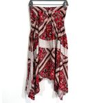 Free People  Paradise Handkerchief Pleated‎ Midi Skirt Size 2 Pockets Festival Photo 1