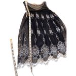 Lavish Embellished Tank Top Sleeveless Party Festival Top Black Small Photo 7