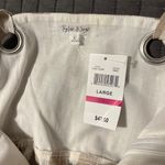 Taylor & Sage  Romper Tan and White Striped Romper with Silver details NWT SZ L Photo 3