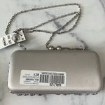 I.N.C. East West Embellished Small Minaudiere in Silver Metallic, NWT Photo 8