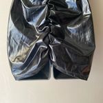 Faux leather‎ sz S black sheer lace mini party dress Photo 7