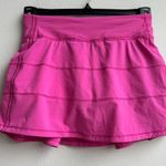 Lululemon  Pace Rival Skirt Skort Prism Pink 15” Size 4 TALL W8AADT Tennis Golf Photo 0