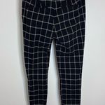 ZARA  Windowpane Grid Plaid Chino Pants Small Black Photo 4