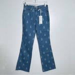 Wrangler NWT‎ Westward 626 High Rise Bootcut Paisley Print Indigood Size 26 x 32 Photo 3