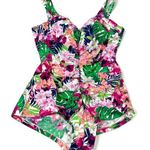 Maxine of Hollywood  | Floral One Piece Swimsuit Womens 14 Tummy Control Modest Photo 0