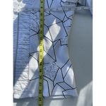 Ravel Geometric Print Jacket Ruched Front White Black Career Size M Size M Photo 2