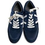 Vionic  Nana Navy/White Satin Sneakers Lace Up Women's Size 8.5 Photo 1