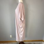 Barefoot Dreams Luxe Milk Jersey Womens Caftan Dress OS One Size Faded Rose Pink Photo 4