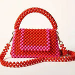 Kate Spade NWT  x Target Women's Red & Pink Beaded‎ Shoulder Bag Casual Photo 0