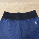 Free People Movement Free People The Way Home Navy Blue Ribbed Shorts Photo 2