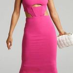 3 x $99 ATOIR pink corset cutout midi dress size 4 cocktail club sexy Photo 0