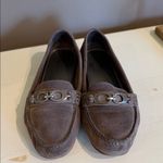 Coach Fortunata Brown Suede Flats Moccasins Size 7 Photo 1